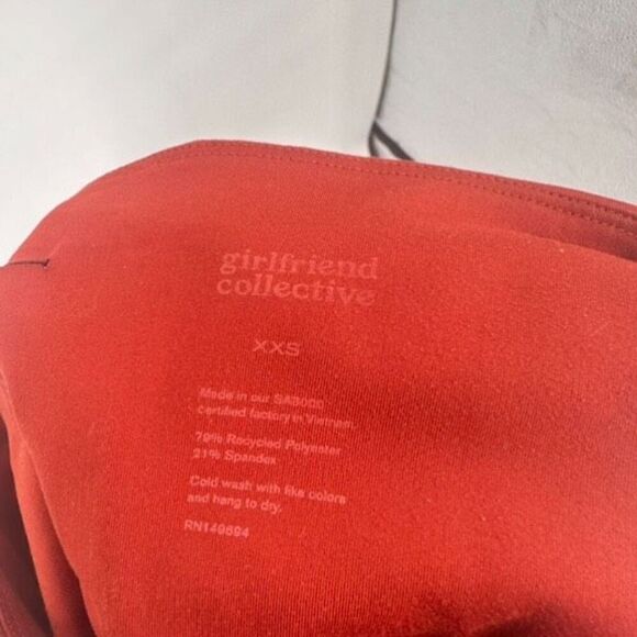 Girlfriend Collective Azalea Compressive High-Rise Legging Size XXS Orange - Picture 5 of 12